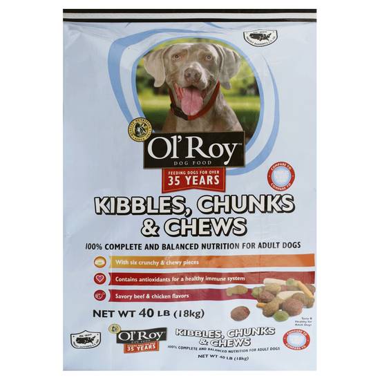 Ol roy dog food kibbles sale chunks and chews