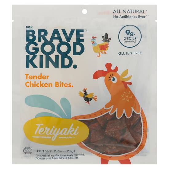 Brave Good Kind Chicken Bites Teriyaki (2.5 oz)