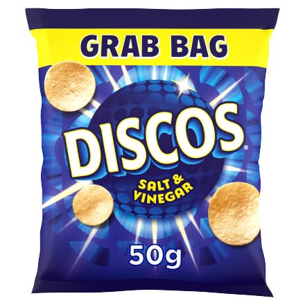 Discos Salt & Vinegar, Crisps Grab Bag (50g)