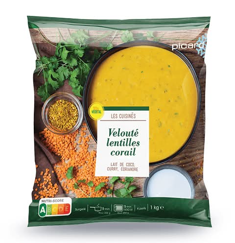 Velouté lentilles corail