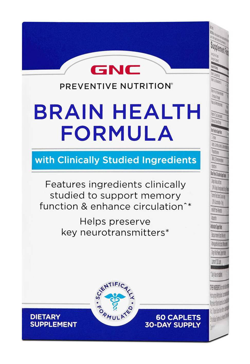 GNC Preventive Nutrition Brain Health Formula (60 ct)