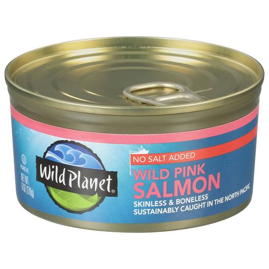 Wild Planet No Salt Added Pink Salmon (6 oz)