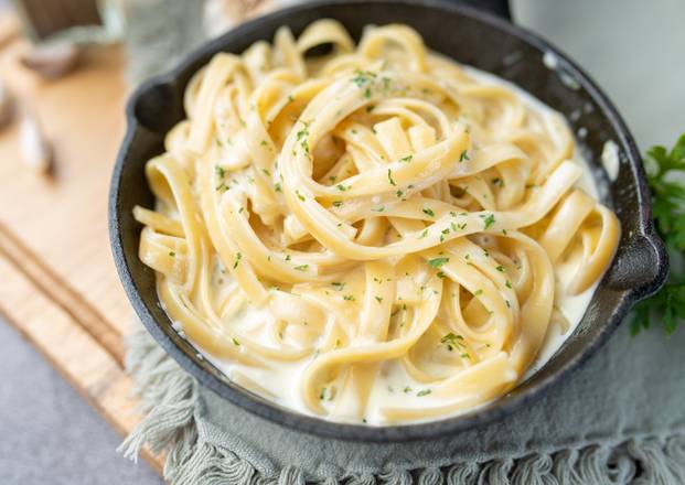 PASTA with ALFREDO SAUCE