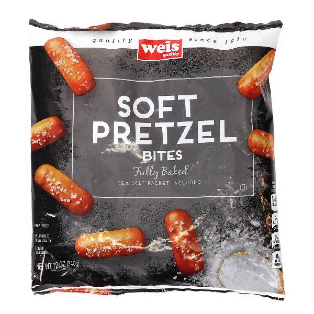 Weis Qualit Soft Pretzel Bites, Sea Salt (12 oz)