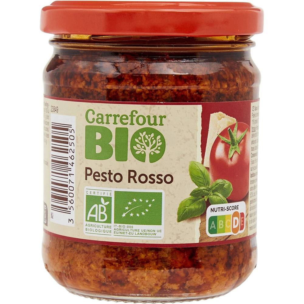 Carrefour Bio - Sauce bio pesto rosso (185g)