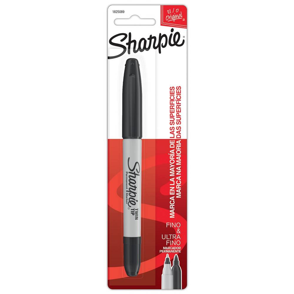 Sharpie marcador permanente fino negro (1 pieza)