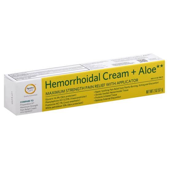 Signature Care Hemorrhoidal Cream + Aloe (2 oz)