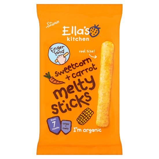 Ella's Kitchen Organic Melty Sticks Baby Snack For Age 7+ Month (16g)