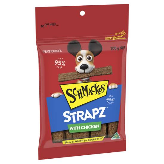 Schmackos Strapz With Chicken Dog Treats 200 Gram