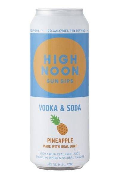 High Noon Hard Seltzer Vodka (24 oz) (pineapple)