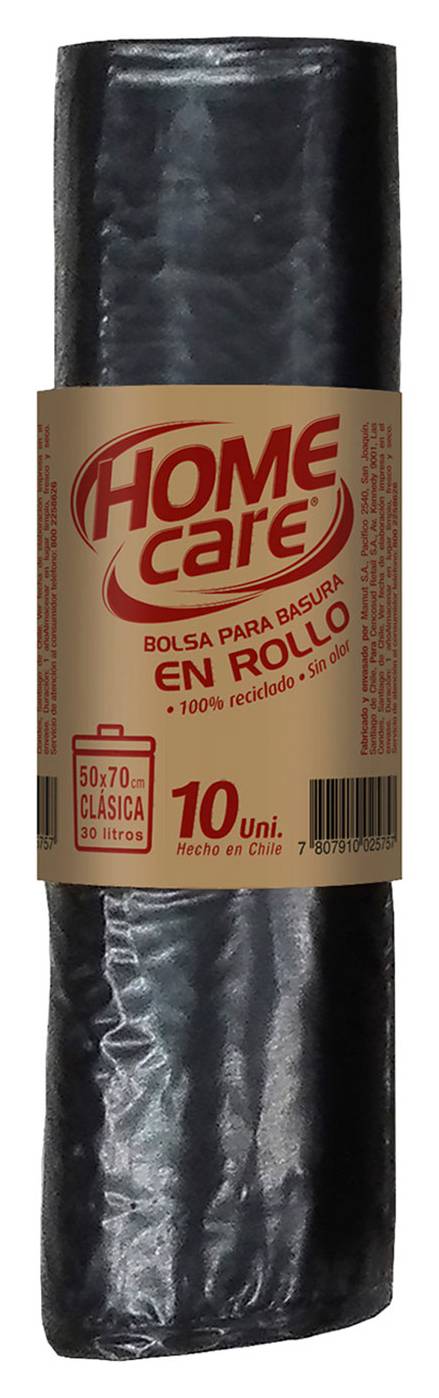 Home Care · Bolsa de basura 30 l - 50x70 cm (10 un)