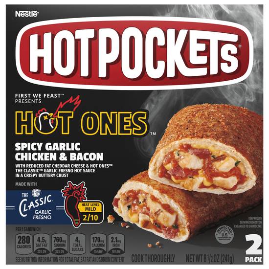 Hot Pockets Nestlé Chicken Bacon Ranch Sandwiches (2 ct)