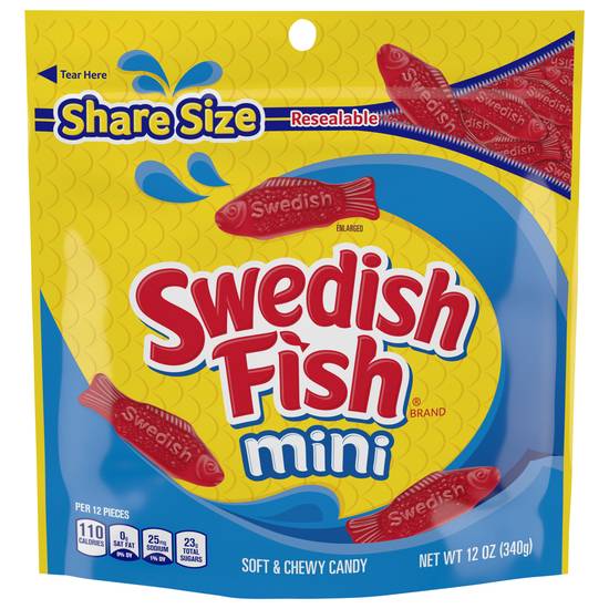 Swedish Fish Share Size Mini Soft & Chewy Candy