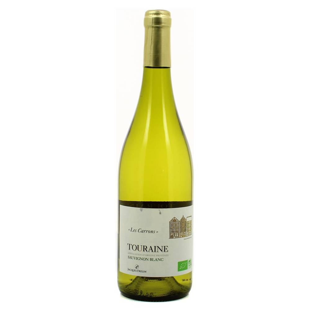 Jacques Frelin - Vin blanc bio les carrons sauvignon blanc AOP touraine (750 ml)