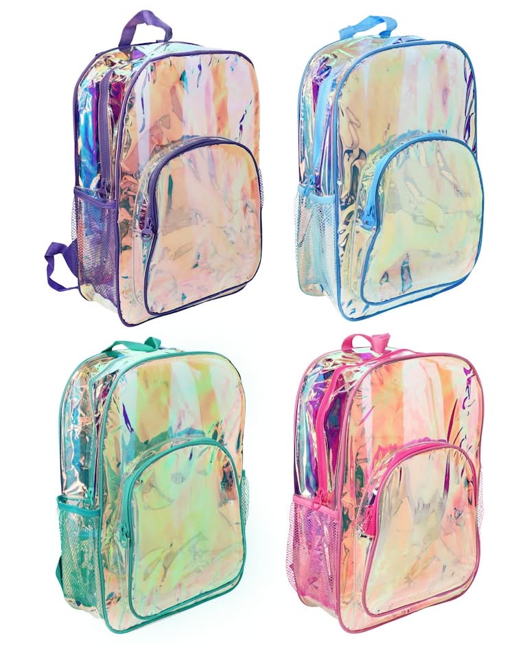 Iridescent Clear Backpack, 1-ct.