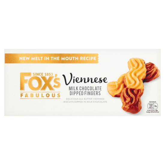 Fox's Fabulous Viennese Milk Chocolate Dipped Fingers