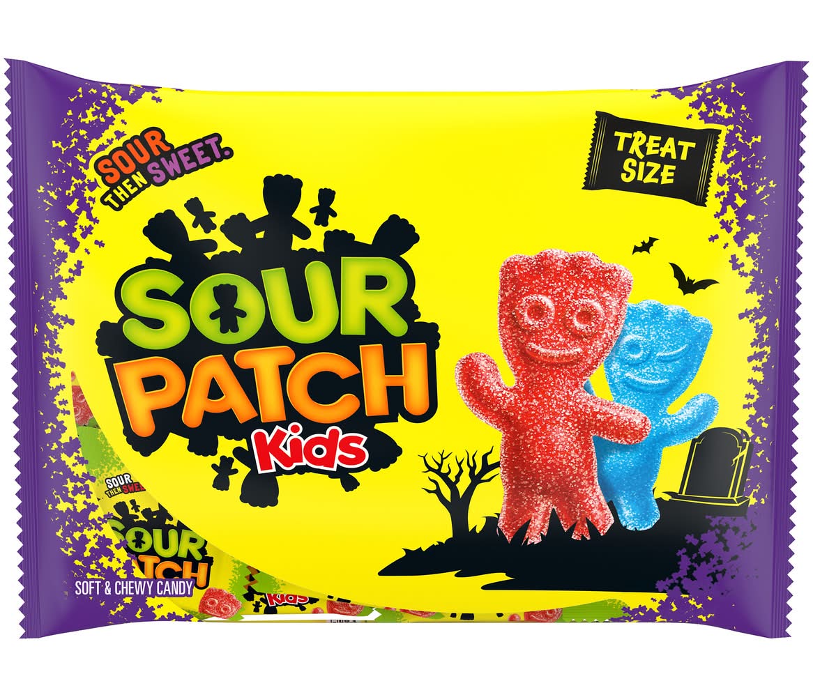 Sour Patch Kids Soft & Chewy Halloween Candy, Assorted (9.7 oz)