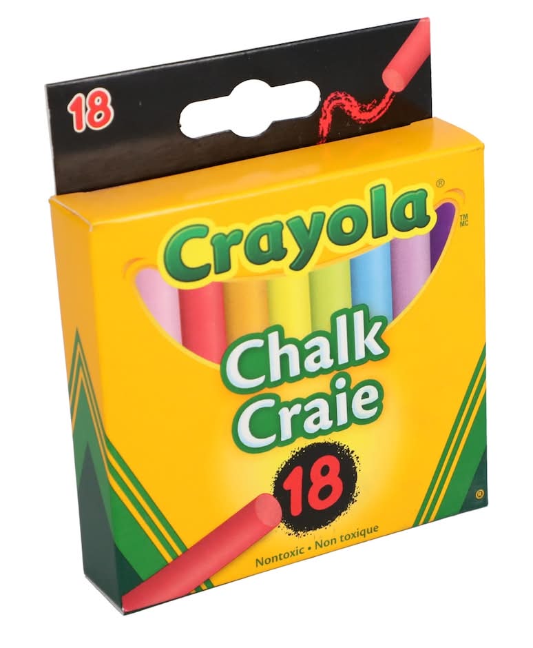 Crayola Colored Chalk, Assorted (18 ct)