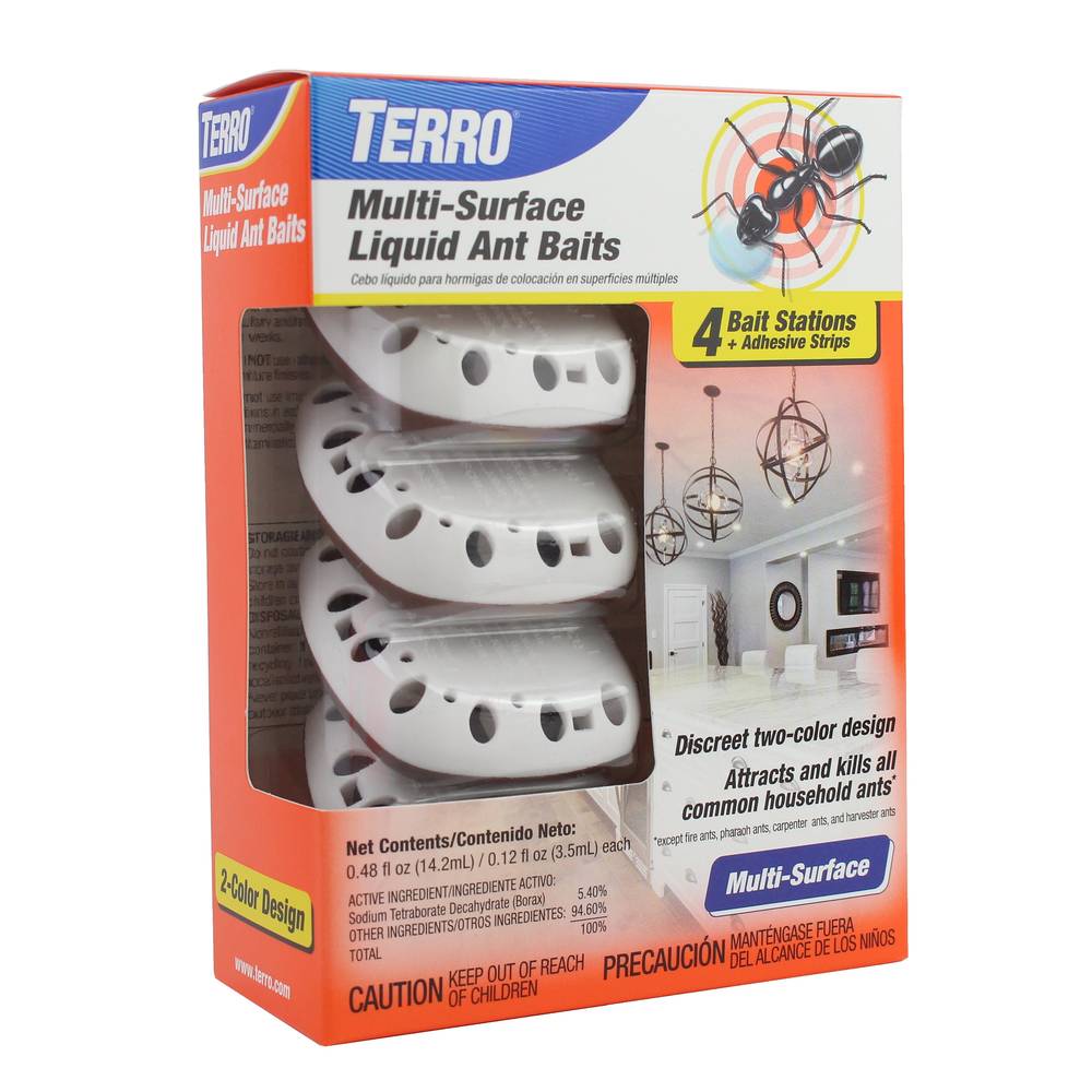 TERRO Multi-Surface Liquid Ant Bait Station (4-Pack) | T334