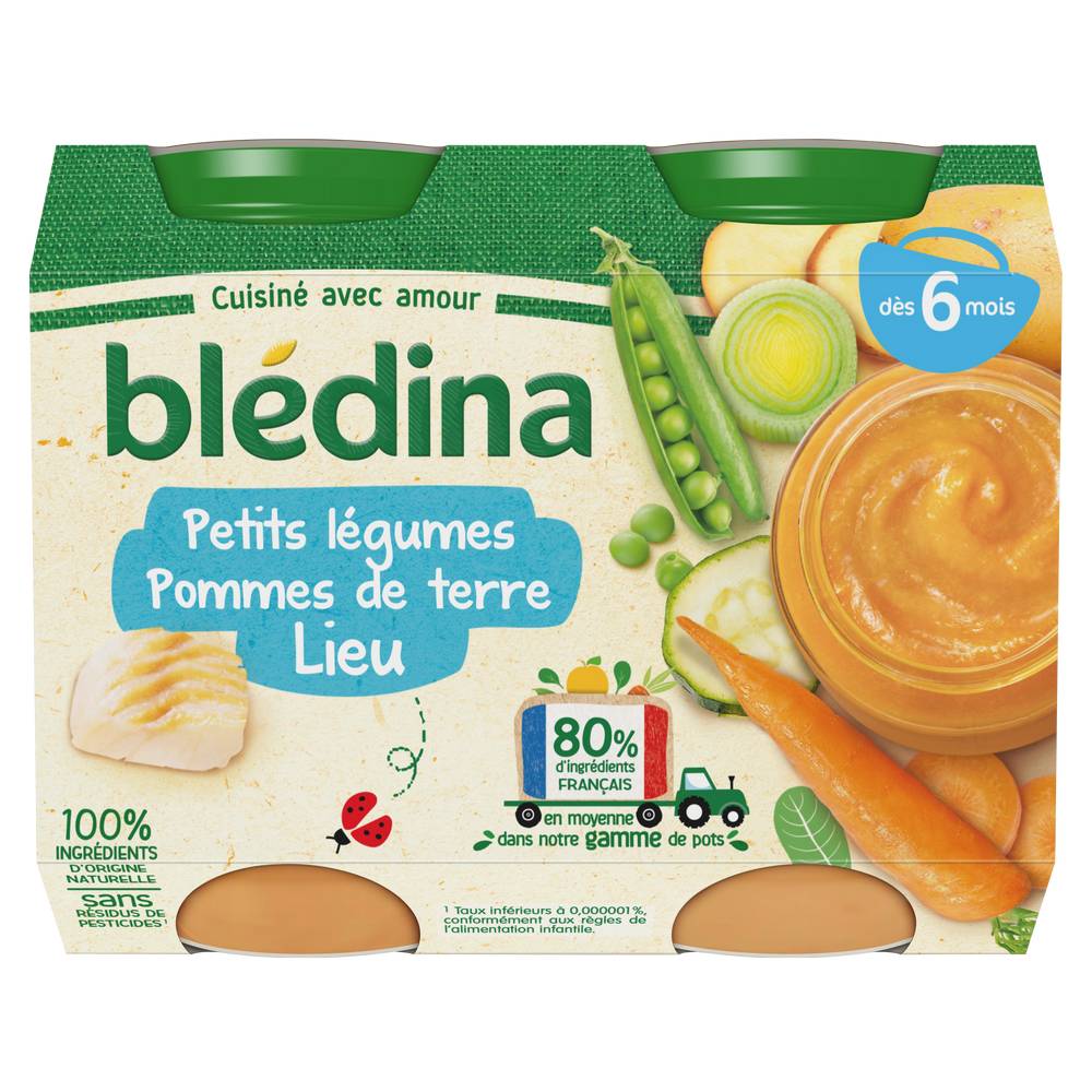 Blédina - Petit pot bébé dès 6 mois légumes pommes de terre