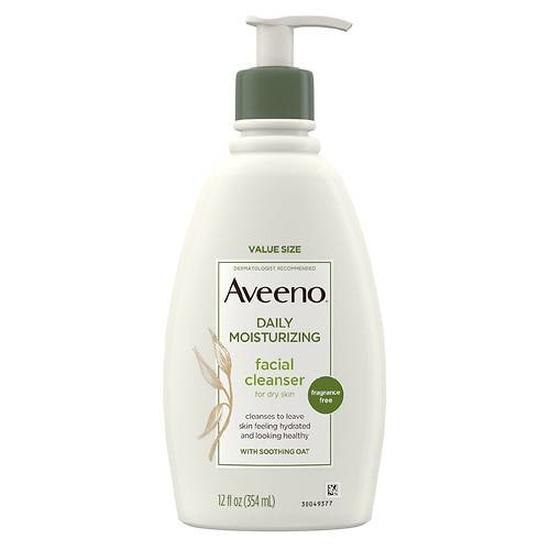 Aveeno Daily Moisturizing Facial Cleanser, Soothing Oat - 12.0 fl oz