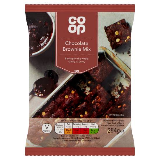 Co-op Chocolate, Brownie Mix. (284g)