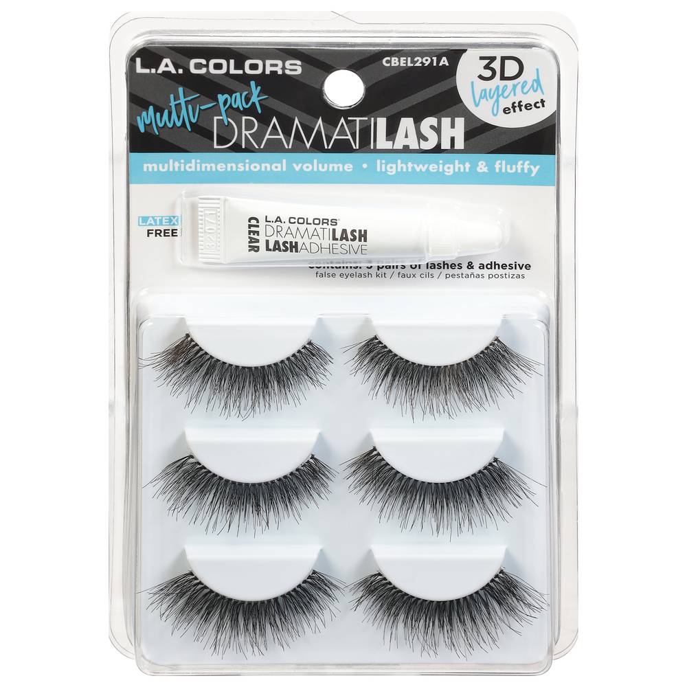 L.A. Colors Dramatilash Multi-Pack False Eyelash Kit