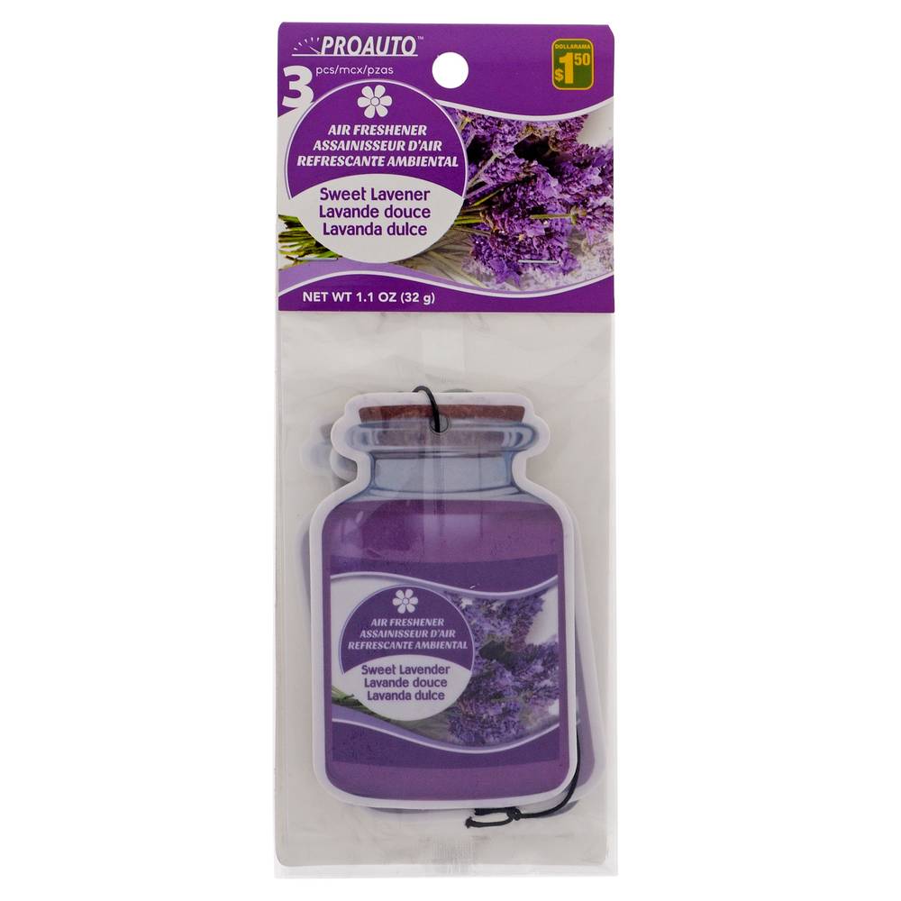 Proauto Assorted Scent Car Air Freshner (lavender)