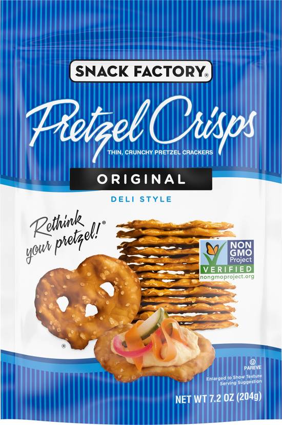 Snack Factory Deli Style Original Pretzel Crackers