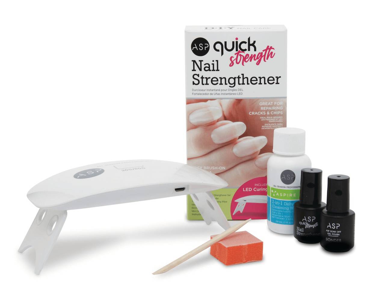ASP Quick Strength Led Nail Strengthening Kit (1.26 oz, 6 ct)