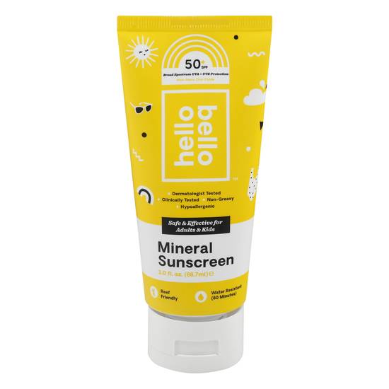 Hello Bello Mineral Sunscreen, Spf 50 (3 oz)