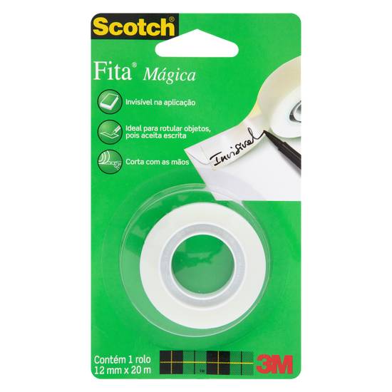 Scotch fita adesiva mágica (12mmx20m)