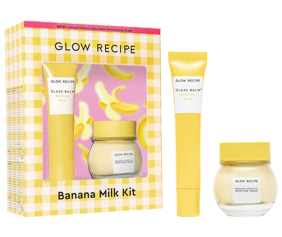 Glow Recipe Banana Moisturizing Cream & Shimmer Lip Treatment Duo