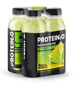 Protein2o Whey Protein Isolate Hydration Drink With Electrolytes, Lemon Lime (4 x 16.9 fl oz)