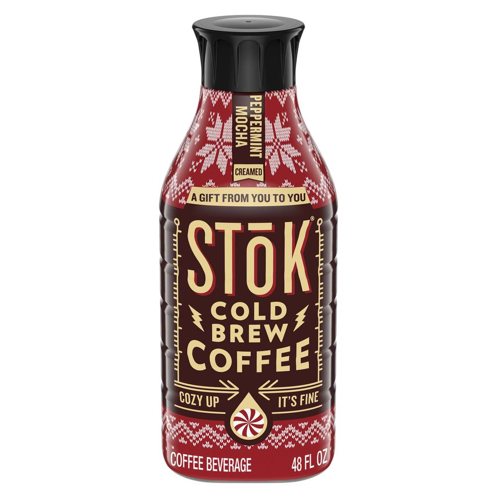 STōK Cold Brew Coffee, Peppermint Mocha Creamed (48 fl oz)