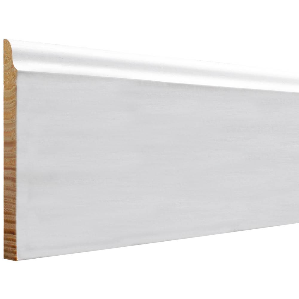 RELIABILT 9/16-in x 4-1/4-in x 8-ft Traditional Primed 660 Baseboard Moulding | 660 8FJPMD