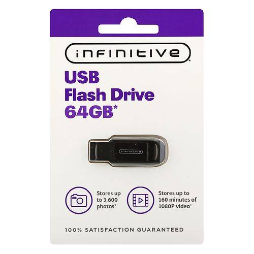 Infinitive USB Flash Drive 64 GB - 1.0 ea