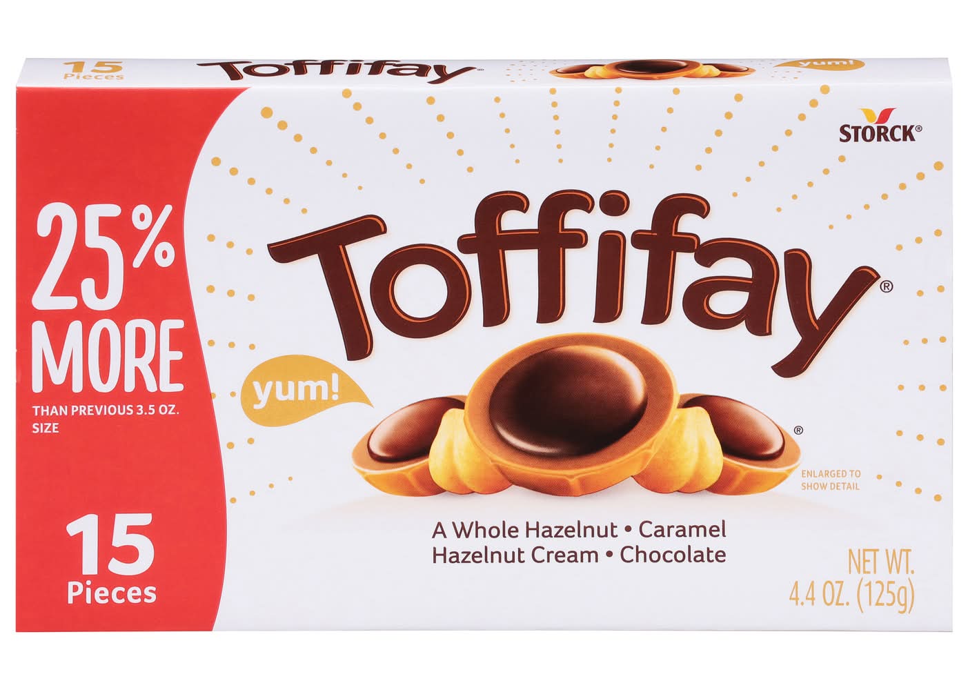 Toffifay Candy, Hazelnut Caramel Hazelnut Cream Chocolate (4.4 oz, 15 ct)