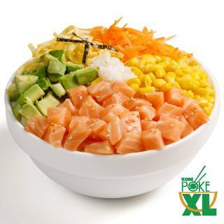 Poke XL de Salmón Agrandado