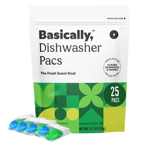 Basically, Triple Action Dishwasher Pacs (25 ct)