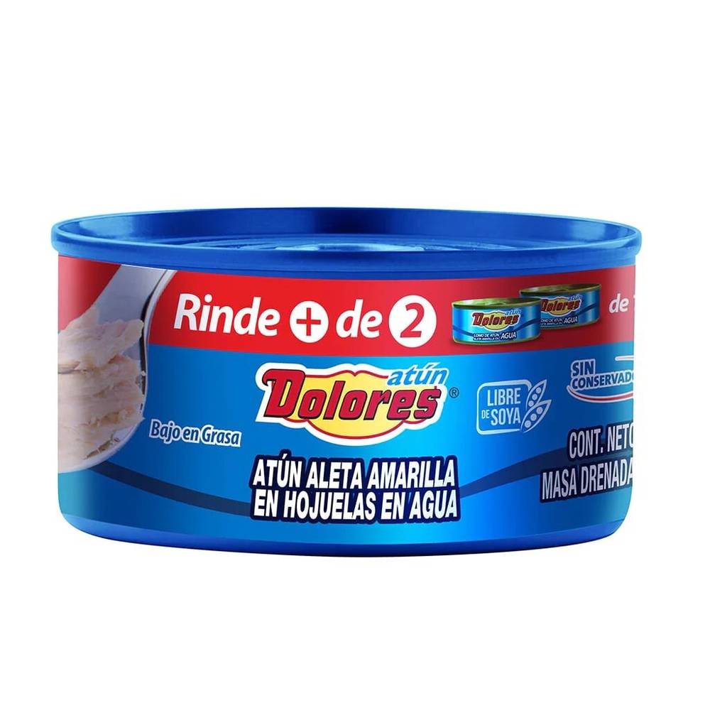 Dolores · Atún aleta amarilla en hojuelas en agua (295 g)