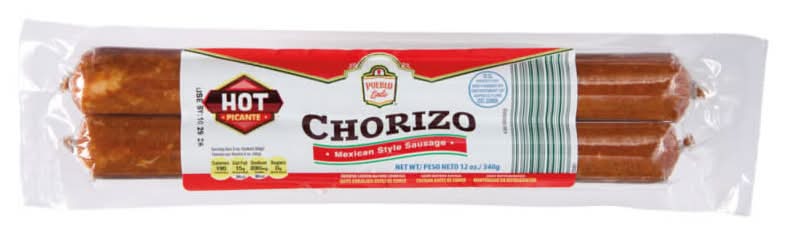Pueblo Lindo Mexican Style Hot Picante Chorizo Sausage (12 oz)