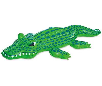 Funsicle Hungry Gator Inflatable Ride-On Pool Float (green)