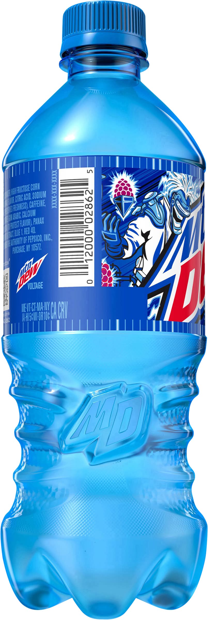 Mountain Dew Voltage Soda, Raspberry Citrus (20 fl oz) | Postmates