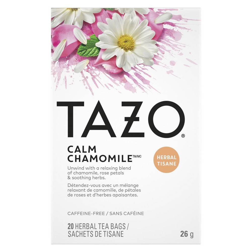 Tazo calm camomille (20 un) - calm chamomile herbal tea (20 units)