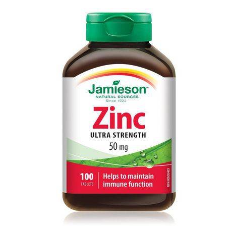 Jamieson Zinc Tablets 50 mg (10 g)