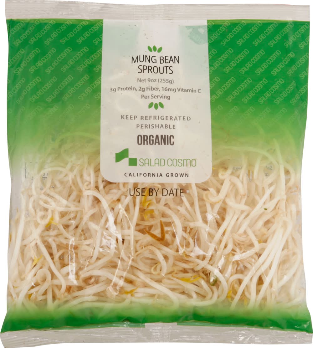 Salad Cosmo Organic Mung Bean Sprouts (9 oz)