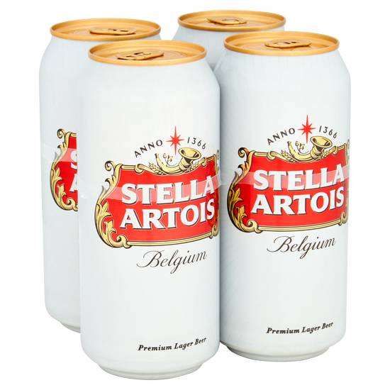 STELLA ARTOIS 4X440ML CANS