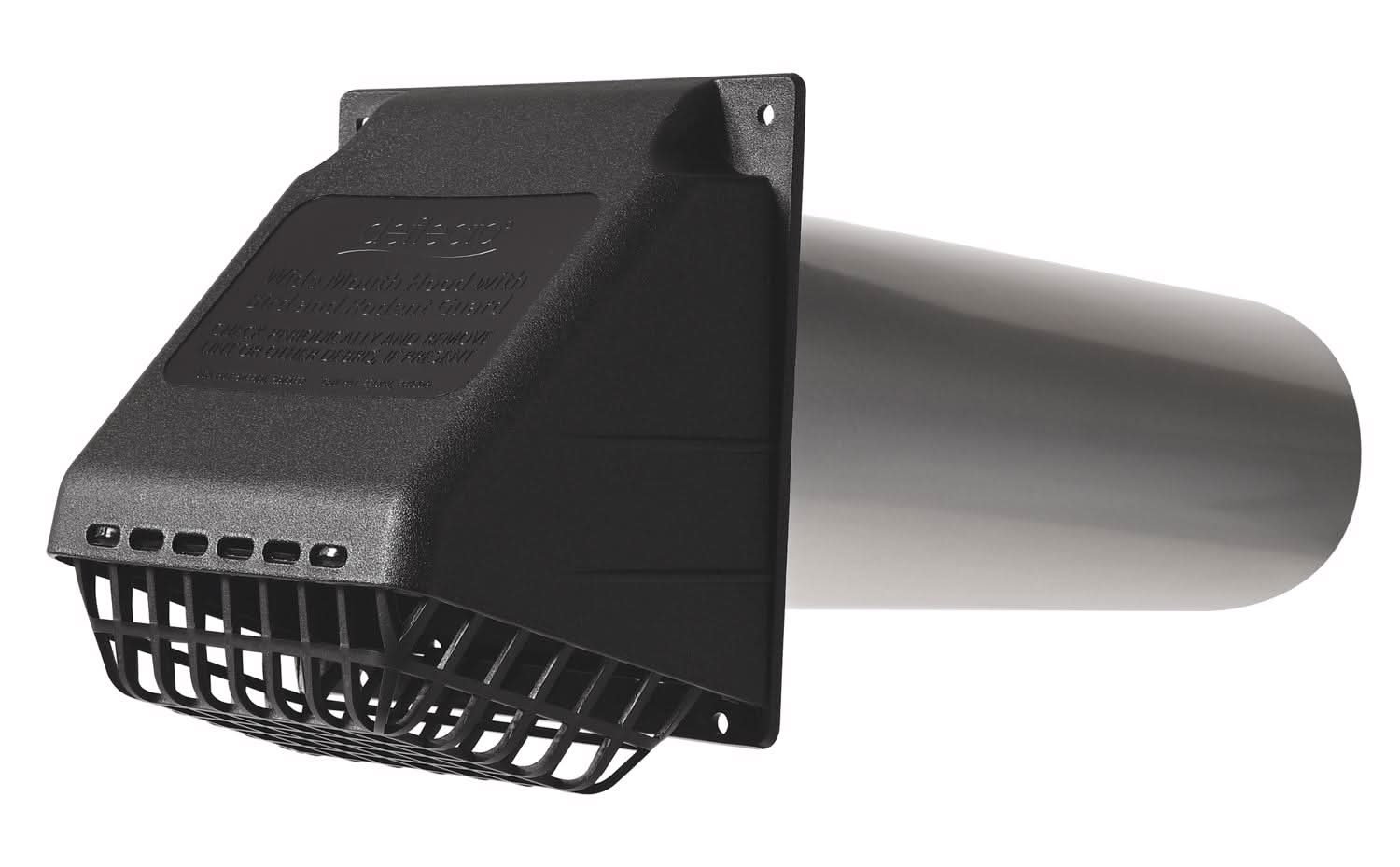 ACE 4 In. W X 4 In. L Metallic Black Resin Dryer Vent Hood