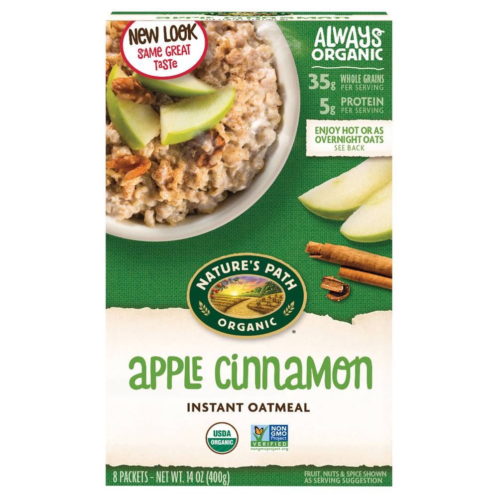 Nature's Path Organic Instant Oatmeal (apple-cinnamon)